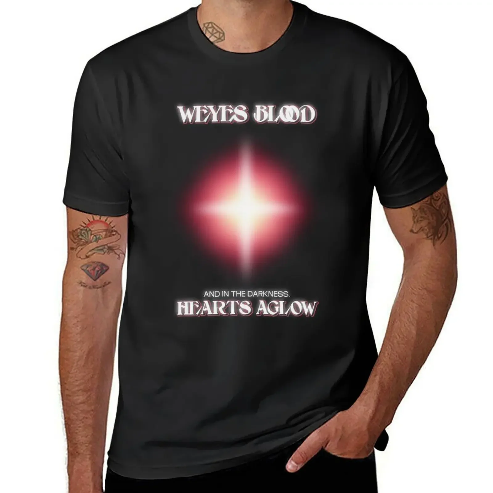 Weyes Blood In The Darkness Hearts Aglow Album 2022 Titanic Rising T-Shirt Aesthetic clothing Short sleeve tee T-shirt men