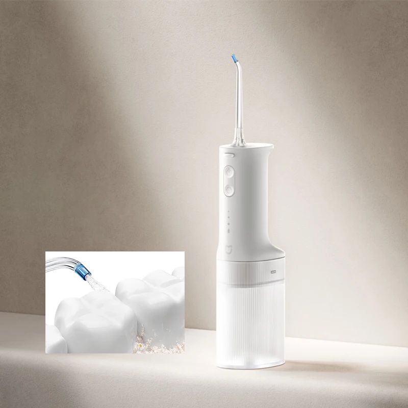 Xiaomi Mijia Oral Irrigator 2, Portable Electric Water Flosser 200ml Type-C Charge 3 Modes for Teeth/Gum Cleaning 2 Nozzles image 3