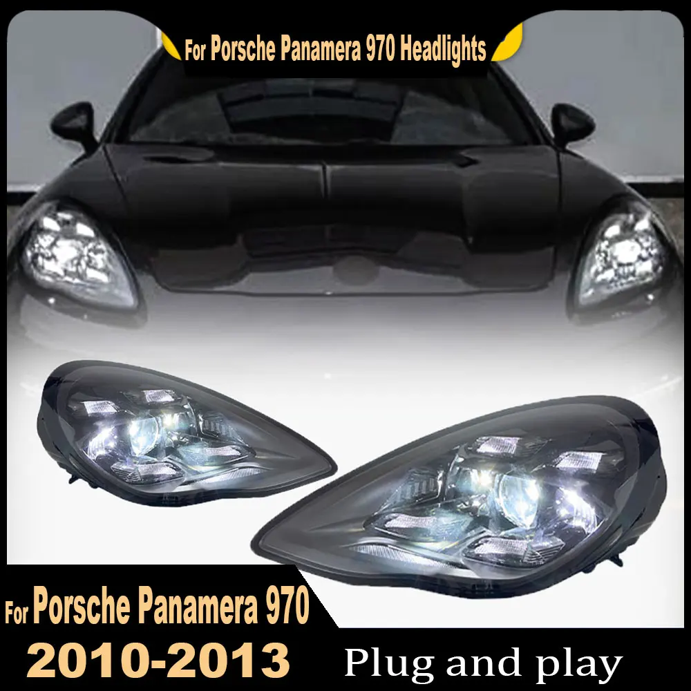 Car Headlights For Porsche Panamera LED Headlights 2010 2011 2012 2013 970 970.1 Laser Matrix Headlamps Plug and Play 2PCS