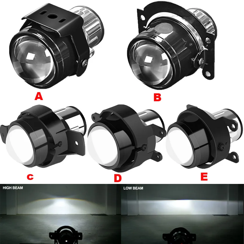

2.5 inch Bi Xenon High Low Beam Fog Lights Lens Bi Xenon Projector Lens Use H8 H9 H11 Bulb Car Headlight Retrofit Auto Lamp