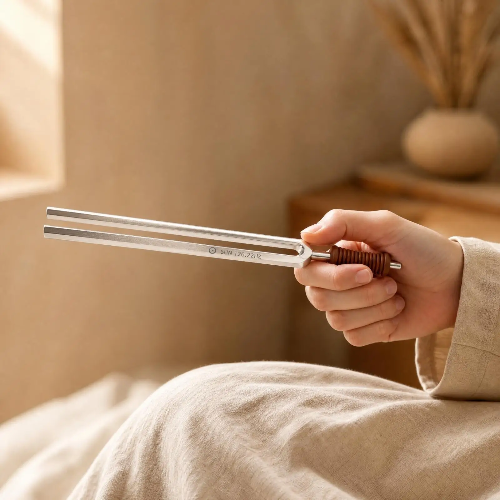 High Quality Steel Pitch Fork Instrument Tuner with Comfort Grip Handle for Creative Music Exploration and Relaxation
