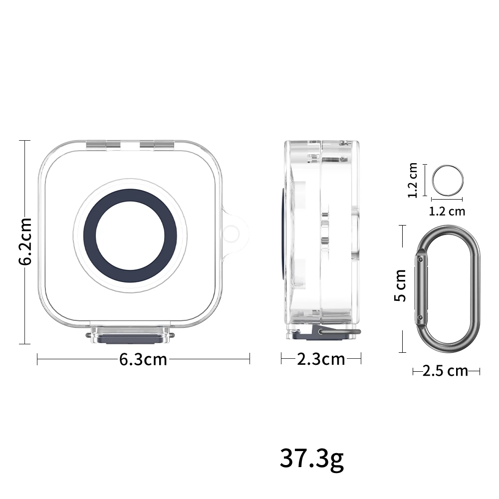 

for Oura Ring Gen 4 Smart Ring Charger Protective Case TPU Shockproof and Dustproof Cover with Hook Dark Blue Pink Purple