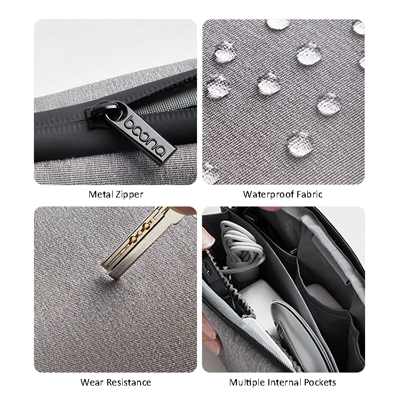 Multifunctional Storage Bag Digital Organizer Pouch Electronic Accessories Storage Bag for Mobile Phone Power Bank Mouse view 6