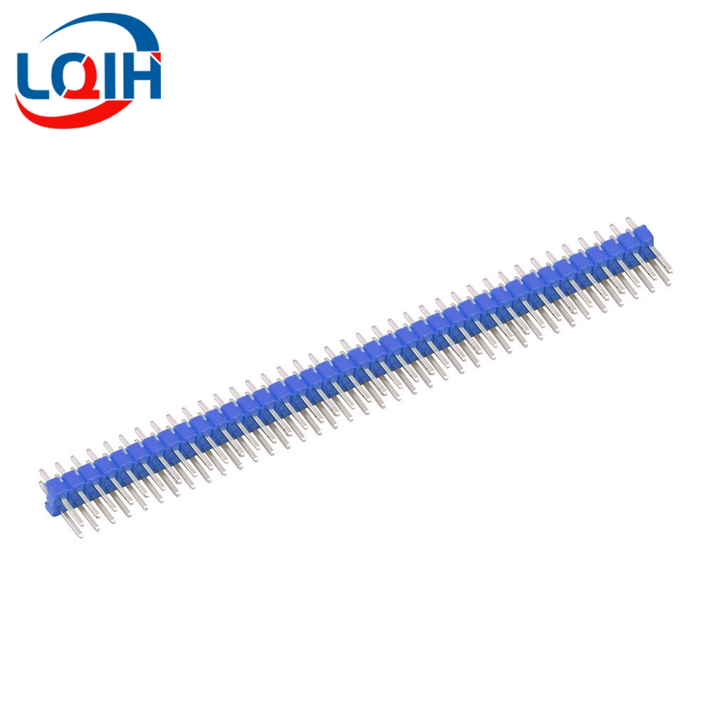 5PCS 2*40 Pin Breakable Cabeçalho Pin 2.54mm Linha Dupla Masculino Cabeçalho Conector Kit PCB Pin Strip para Arduino