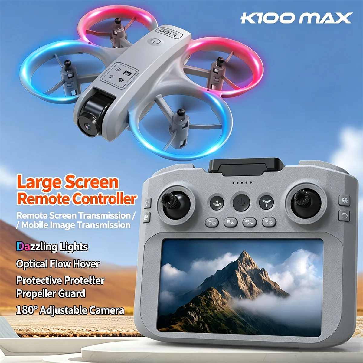 K100 Max Mini Drone Profession - Toys For Kids Video 评论和价格