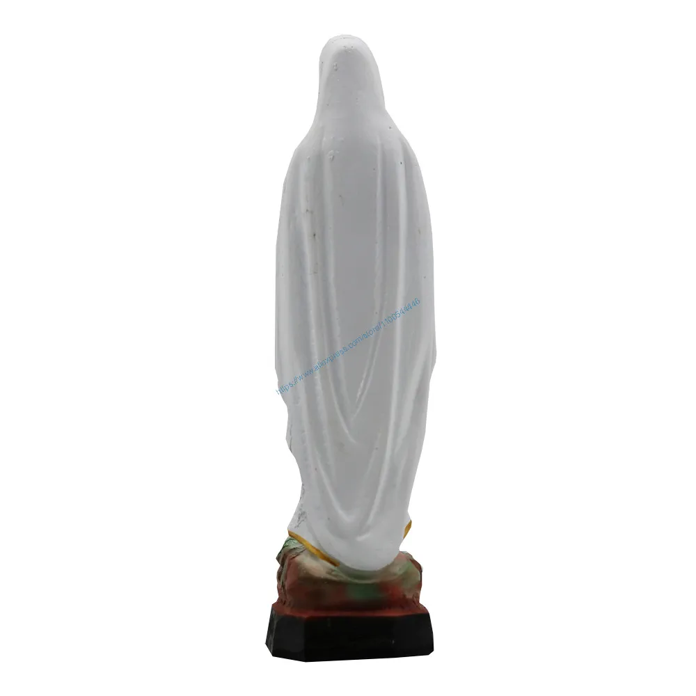 Our Lady of Lourdes Statue , Virgin Mary Ornament ,Pray Sculpture, Height 5.7 inch NEW