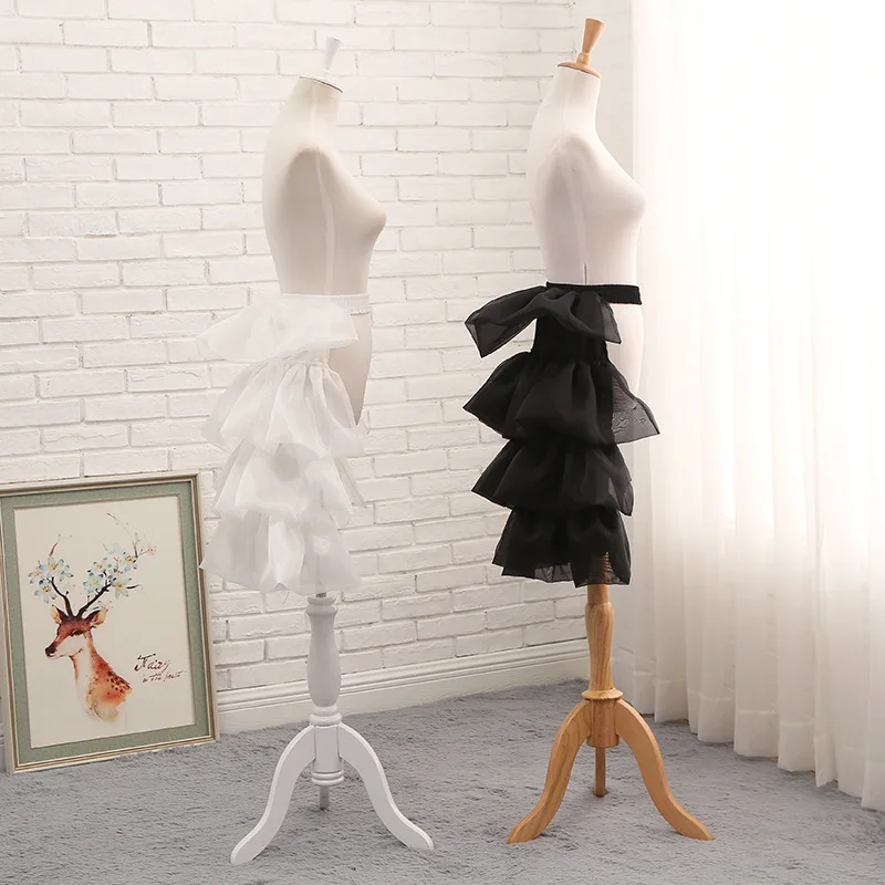 Short Tutu HipsPetticoat Crinoline White Black Bridal Petticoat For Wedding Dresses Underskirt