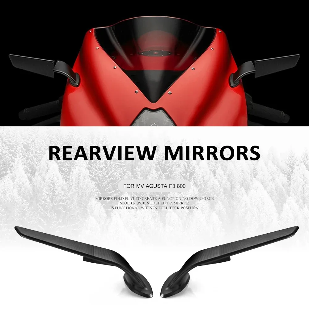 

New Motorcycle Accessories For MV Agusta F3 800 2021-2025 2024 2023 Rearview Rear View Mirrors Glass Back Side Mirror Left Right