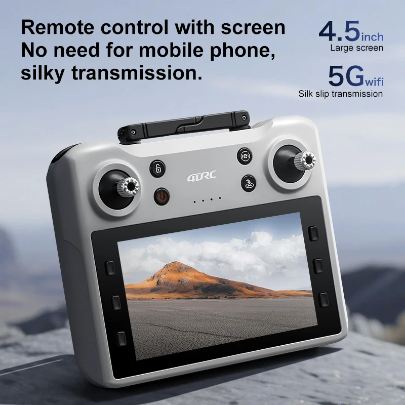 طائرة بدون طيار 4DRC V34 نظام تحديد المواقع الاحترافي 8k HD كاميرا بدون طيار مع شاشة التحكم عن بعد 5G WIFI بدون فرش التصوير الجوي كوادكوبتر