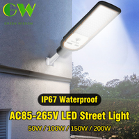 IP67 Waterproof LED Street Lights 100W 150W 200W Super Bright Street Lamp Outdoor Wall Light Security Lighting for Garden Path