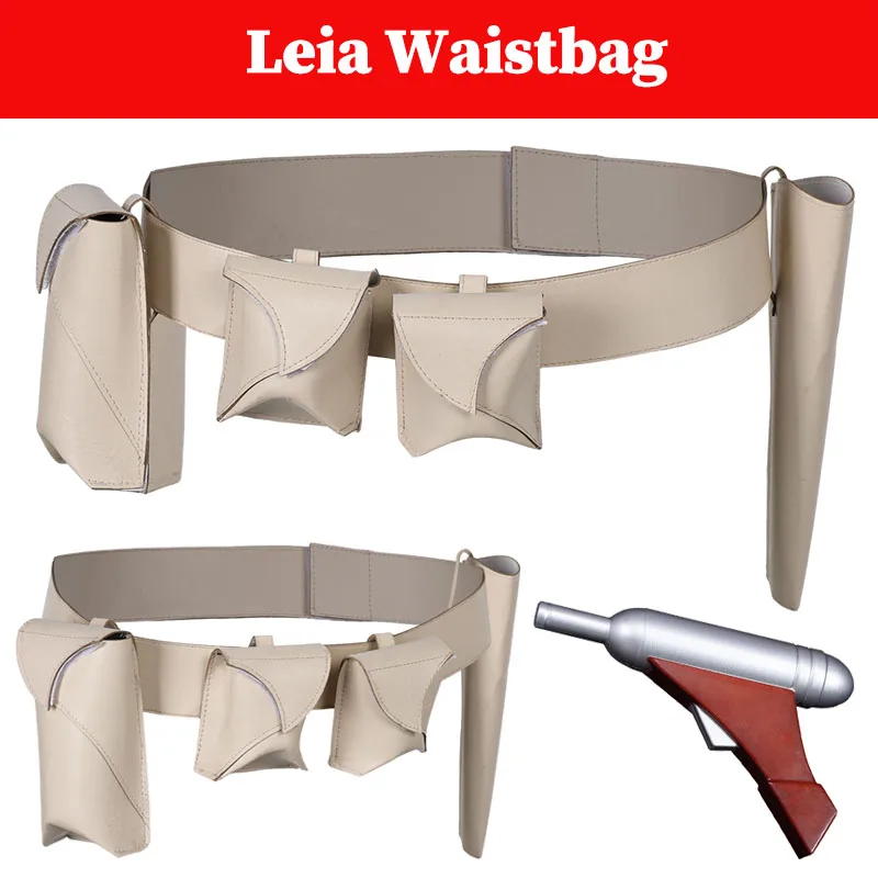 

Padme Role Amidala Waistbag Pistol Cosplay Costume Props Movie Space Battle Disguise Waist Pocket Belt Women Halloween Suits