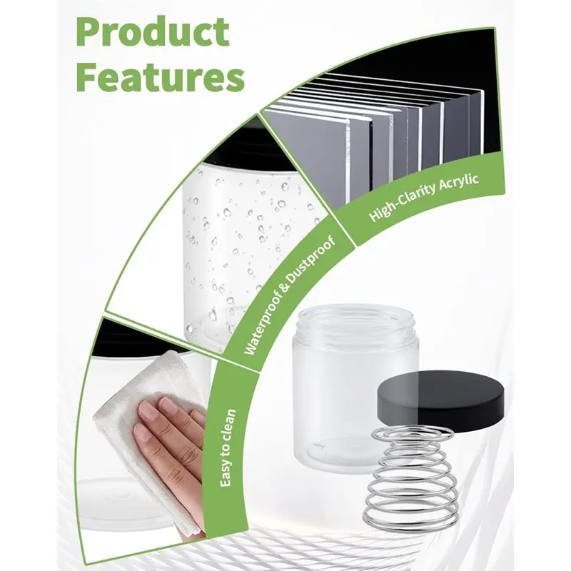 A13E-Paint Brush Cleaner Tool 2 Pack Brush Cleaning Cup With Removable Spring Coil Cleaning Tool Paint Brush Cleaner