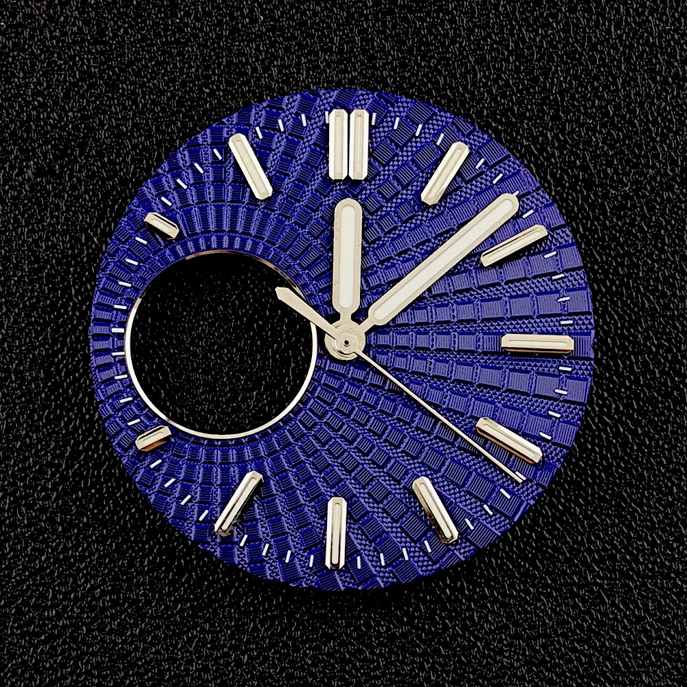 جديد 28.5 مللي متر NH38 قرص شعار مخصص ساعة رجالي قرص أخضر متوهج مناسب لملحقات ساعة الحركة NH38