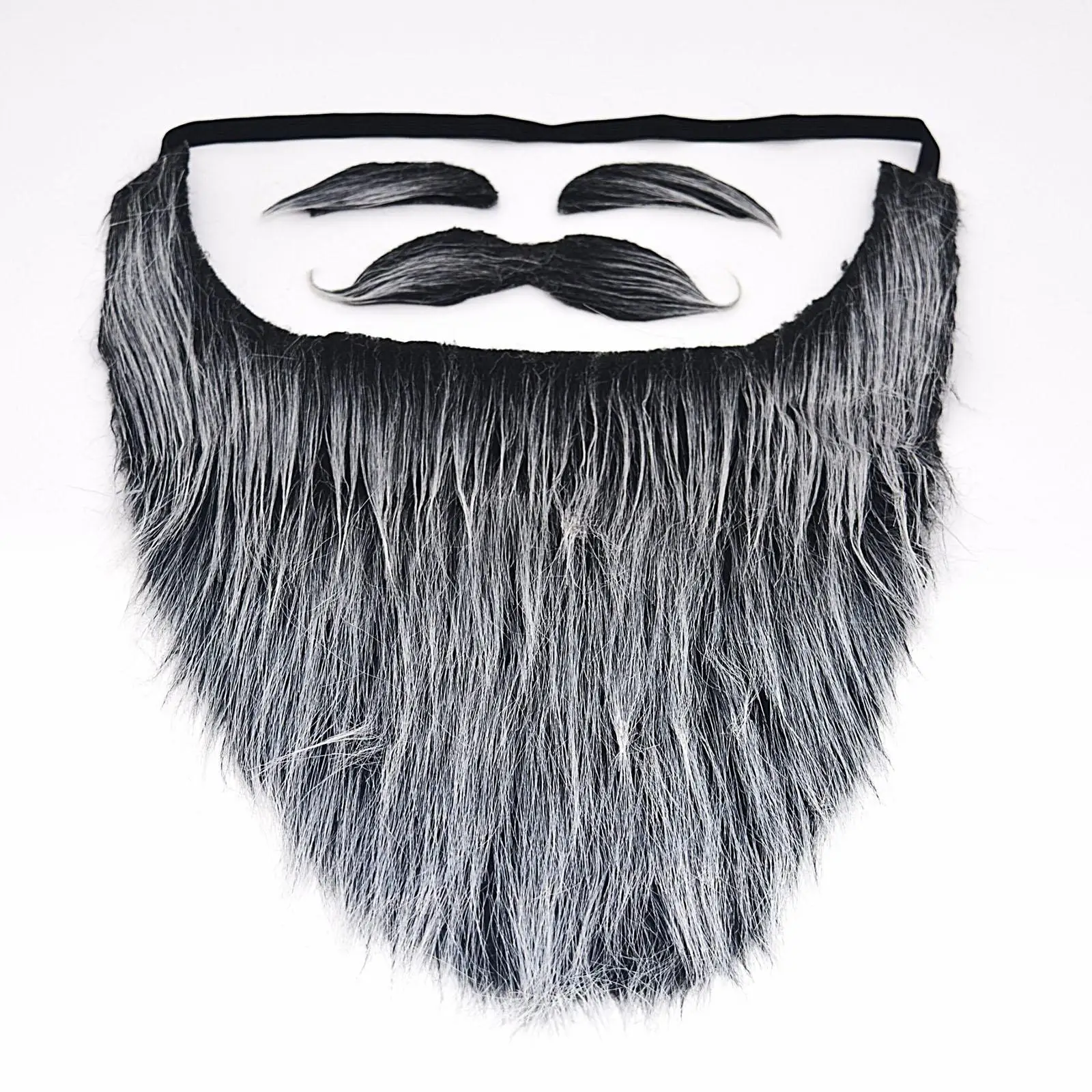 

Xmas Santa Claus Beard Dress up Cosplay Elastic Rope Fake Eyebrows Beard for Carnival Festive Holiday Men Women Performance