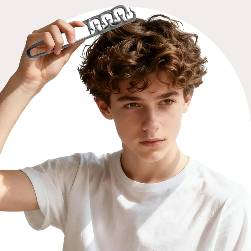 1/2 قطعة مشط تصفيف الشعر واسع الأسنان أدوات الشباك نسيج رقيق مع زجاجة رذاذ للرجال أدوات تصفيف الشعر المثالية