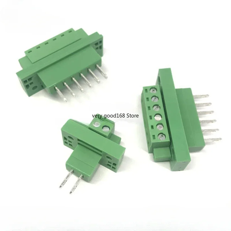 5sets KF2EDGWB 5.08 2/3/4/5/6/7/8/9/10/12Pin Wall Terminal Plug Type 5.08mm Pitch Connector Pcb Screw Terminal Block