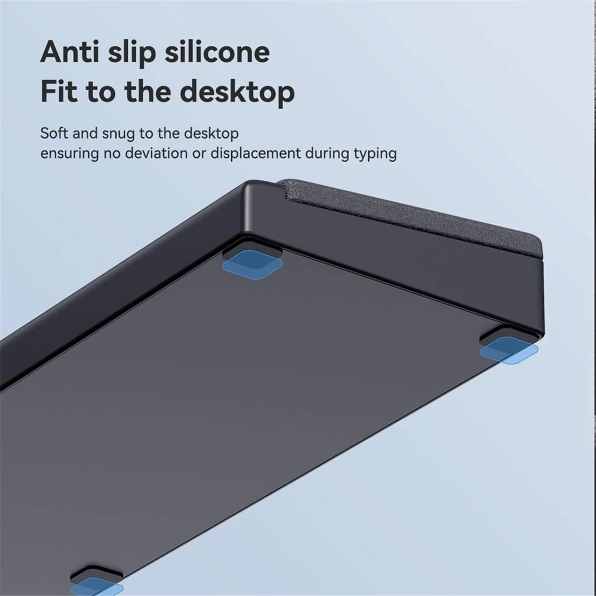

Подставка для запястий клавиатуры N27R с футляром для хранения настольной перегородки, для клавиатуры компьютера, офисный черный
