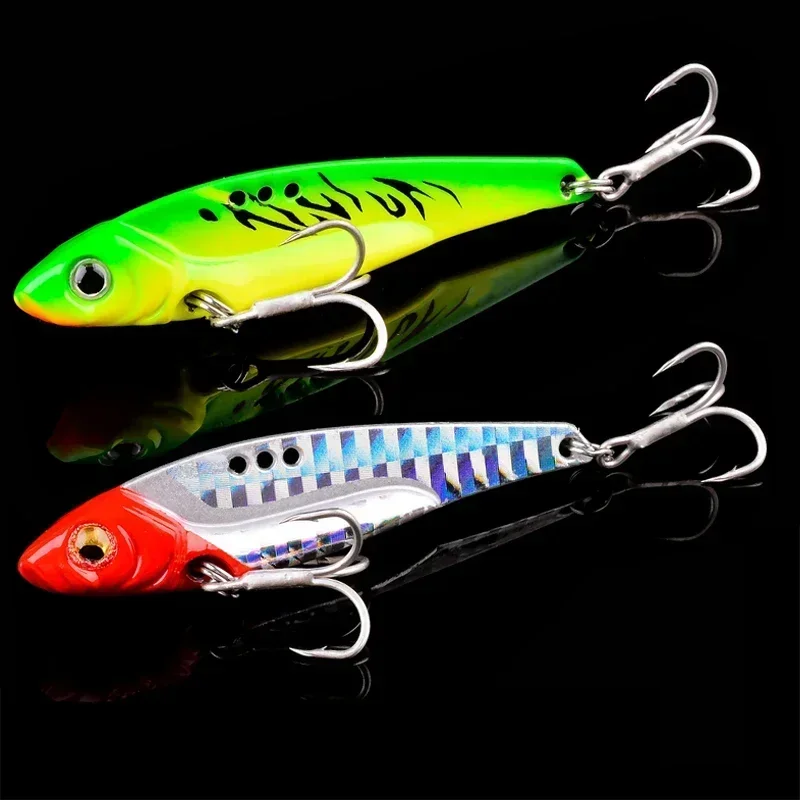 5PCS Metal Vib 7/10/12/14/15/18/25g Blade Lure Wobblers Fishing Vibrating Spoon Sinking Artificial Baits Bass Pike Crap Perch