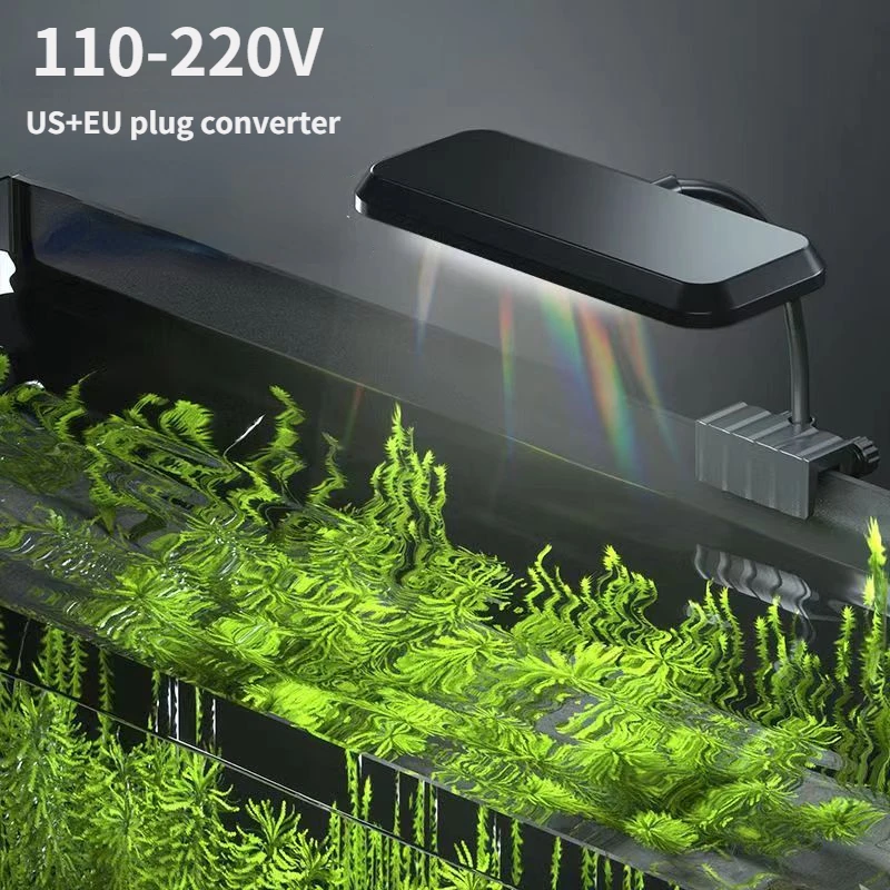 

RGB Brightening Fish Tank Light Water Plants Growing LED Full Spectrum Aquarium Accessories Bottle Landscaping Lighting Peceras