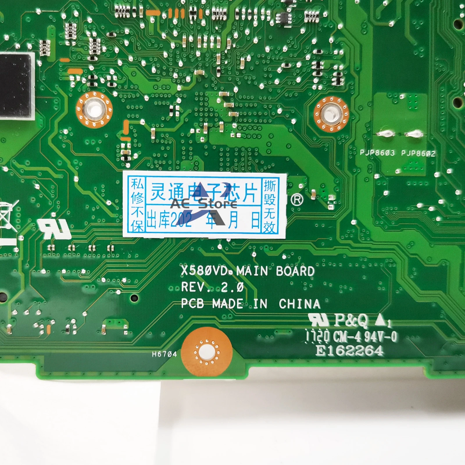 Imagem -05 - Placa-mãe Portátil para Asus Vivobook X580vn Pro 15 N580v Nx580v Fx580v M580v X580vd i5 i7 Cpu Gtx1050 Mx150