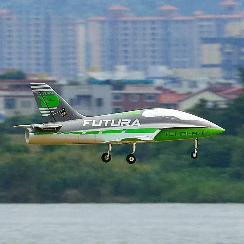 Tomahawk-avión teledirigido de 64mm, Avión de Control remoto Futura con solapas, entrenador deportivo, ventilador con conductos Edf Jet, montaje de 3 colores, colección de modelos Gi