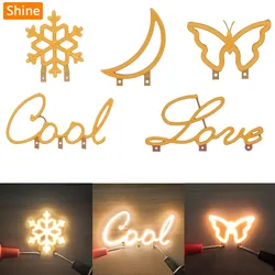 DC3V LED Cob Edison flexible Filament warm weiße Kerze Diode Weihnachts licht Weihnachts feier dekorative Licht DIY Glühbirne Zubehör