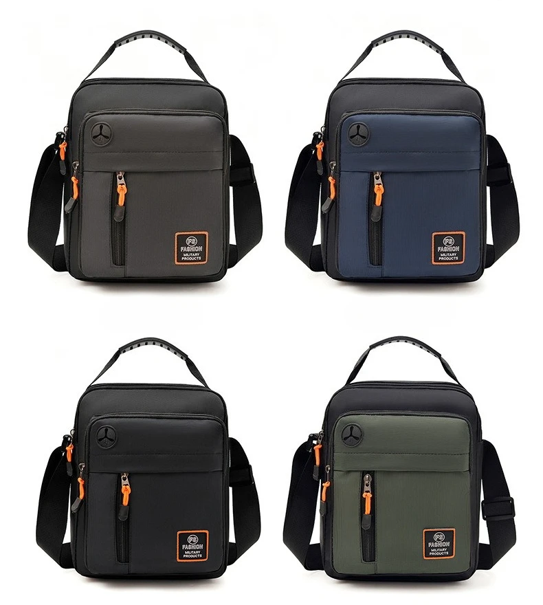 Geräumige Herrentasche, Umhängetasche, wasserdichter und abriebfester Rucksack mit mehreren Fächern, ideal für den Geschäftsalltag. – Detail 5