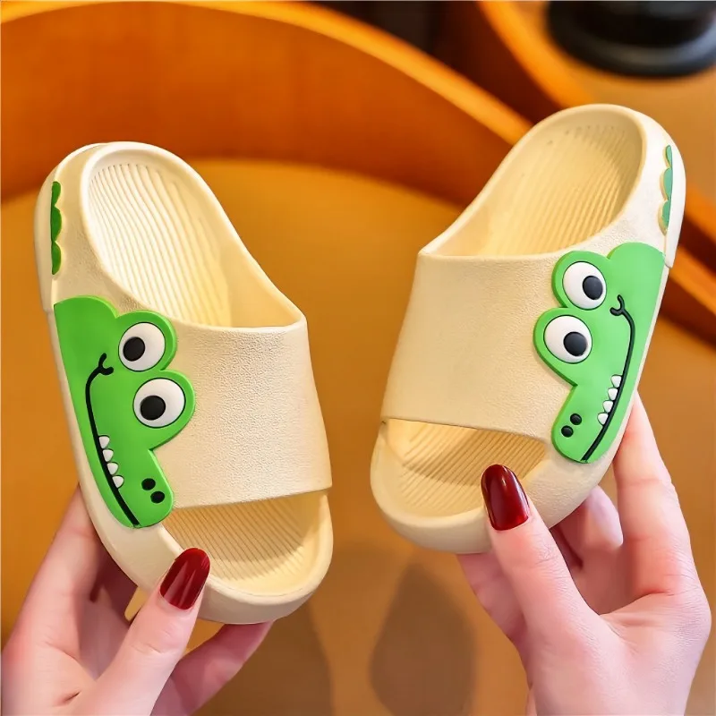 Children Home Slippers for Boys Girls Non-slip EVA Sole Kids Shoes Indoor Cartoon Flip Flops Soft Bottom Bathroom Slippers 슬리퍼