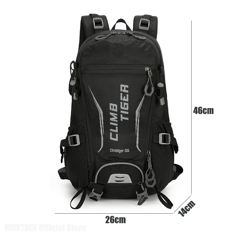 حقيبة ظهر خفيفة الوزن للمشي لمسافات طويلة للرجال والنساء، حقيبة نهارية قابلة للتنفس، تسلق الجبال، التخييم، 30 لترًا