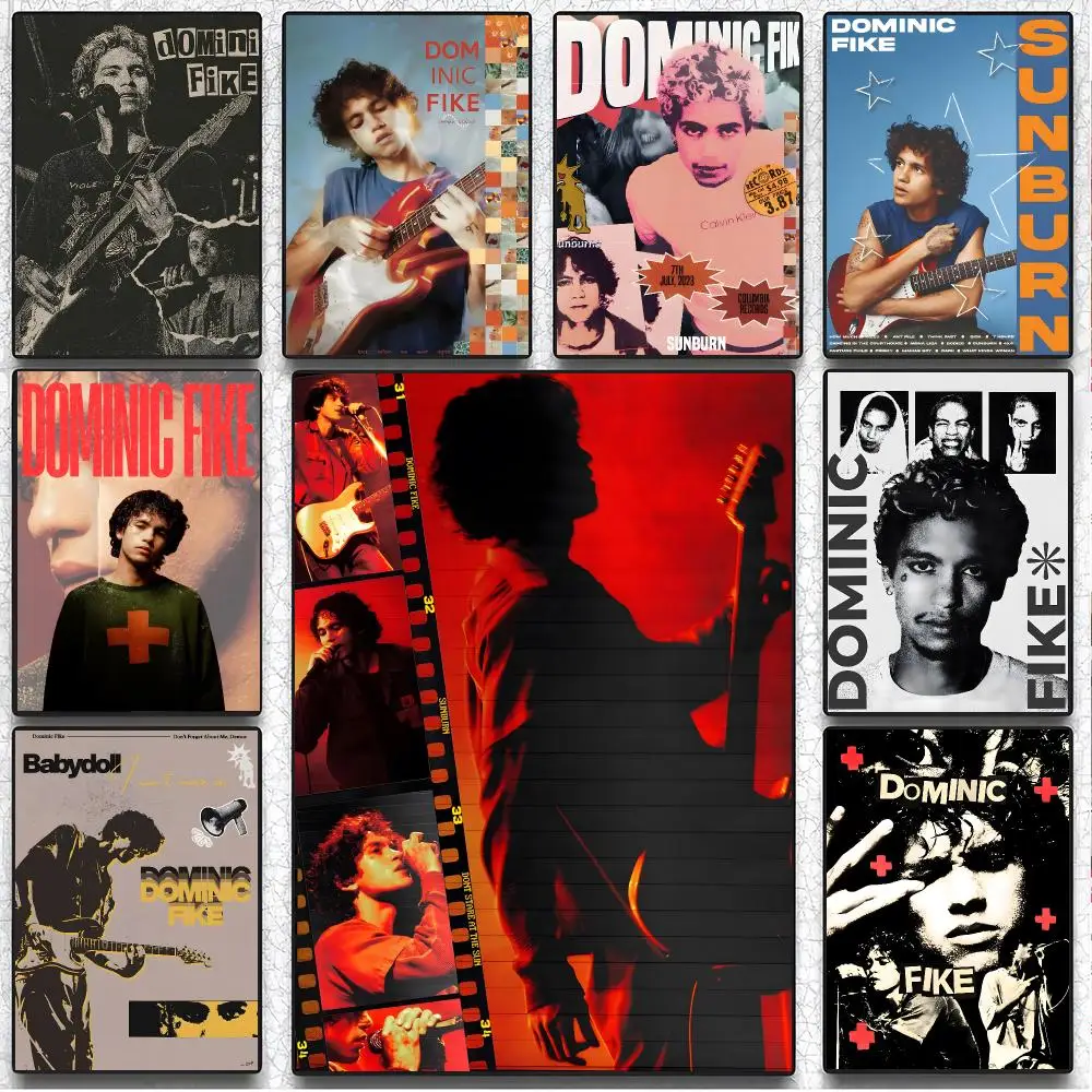 Indie Singer Dominic Fike Poster Artistic Peel-Off Wall Decor, Indoor Outdoor Home Ornament for Collectors