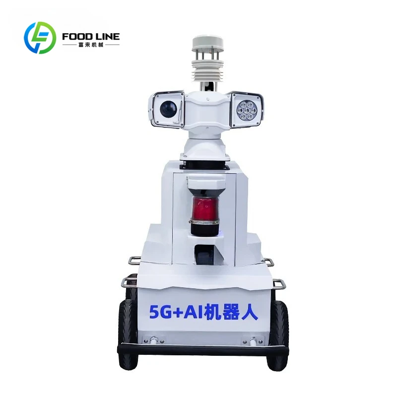Real-Time Online Environmental Monitoring 5G AI Security Patrol Robot