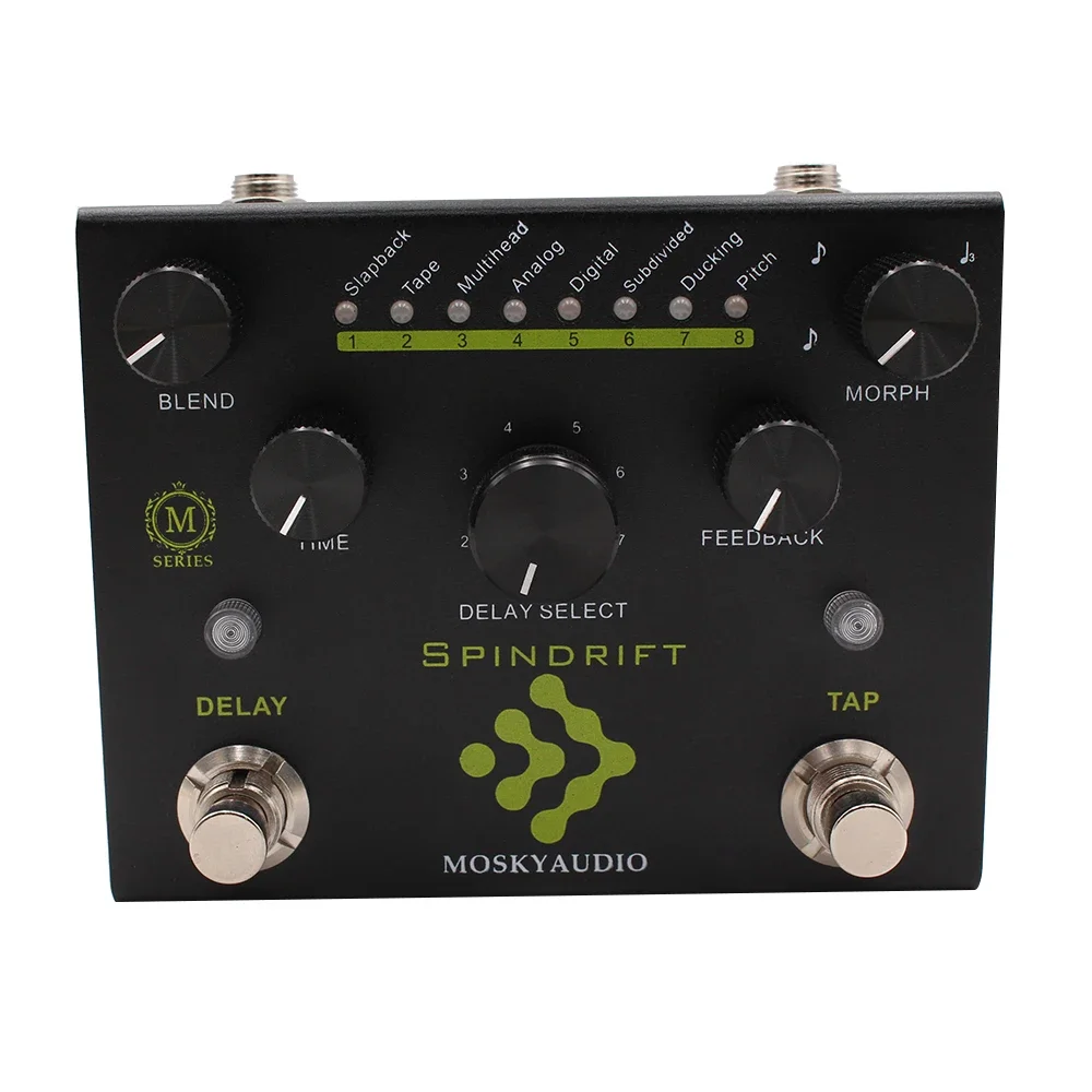 Guitar Bass Effects Pedal, Reverb, Dirve Delay, Distortion Fuzz Processor Accessories, New Tone Crafting Machine MOSKYAUDIO-