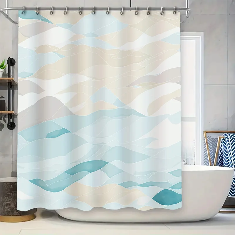 

Яркие листья, ягоды, занавеска для душа, декор для ванной комнаты, водонепроницаемая ткань с художественным принтом, фиолетовый, красный, синий, зеленый цвет, размер 180 x 2