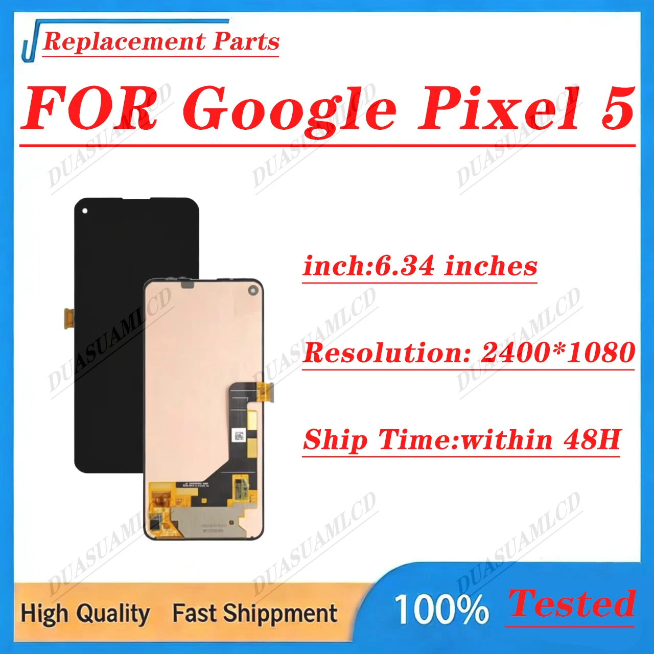 Brand New Original OLED/TFT Touch Screen Digitizer Full Display Assembly Replacement For Google Pixel 5 5A 5G Cell Phone Repats