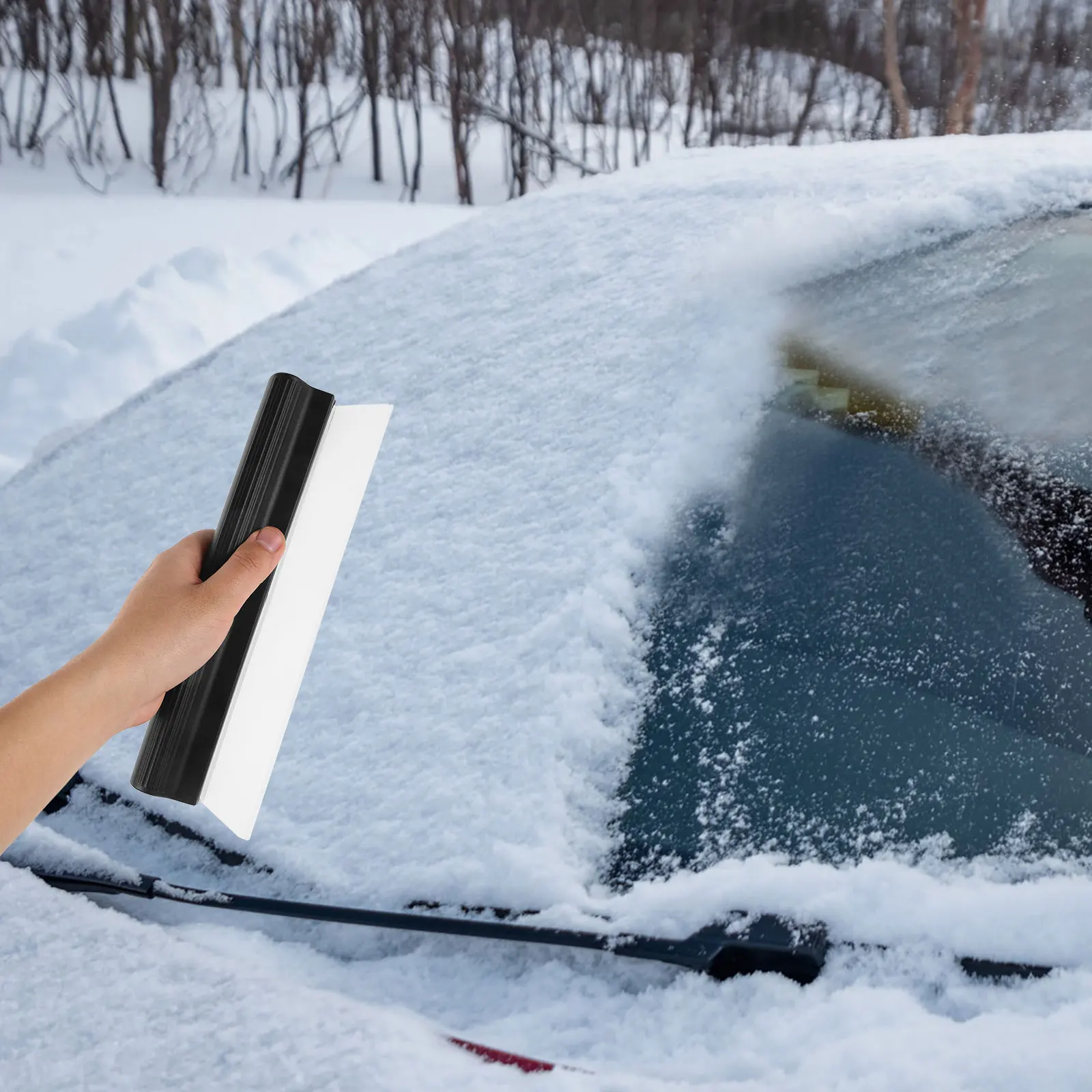 

Silicone Wiper Car Cleaning Tool Lightweight Window Squeegee for Windshield Mirror TpeCar Window Cleaner Practical Storage