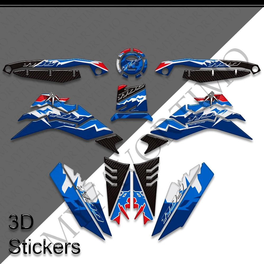 

For CRF 1100L 1000 L CRF1100L CRF1100 Africa Twin AfricaTwin Adventure Tank Pad Cap Fairing Fender Handguard Decals Stickers