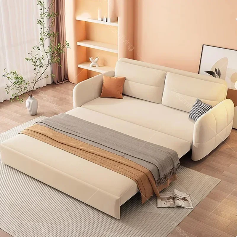 Sofá impermeable para sala de estar, sofá Convertible moderno relajante de terciopelo europeo, réplica de sofá de diseño, Cama Plegable, muebles para el hogar