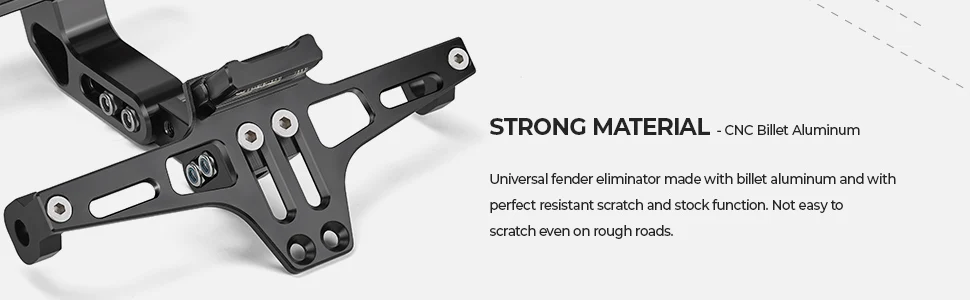 Motorrad Kennzeichenhalter Fender Eliminator Universal Motorrad Tail Tidy Motorrad Nummer Kennzeichenhalter Halterung – Detail 3