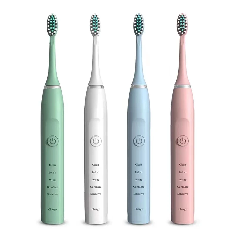 Sonic Electric Toothbrush for Adults Children Ultrasonic Automatic Vibrator Whitening IPX7 Waterproof 4 Brush Head USB Type