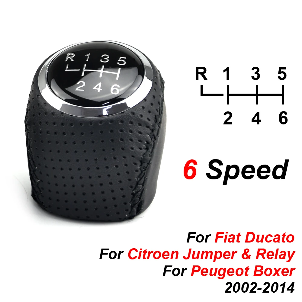 Fit For Fiat Ducato For Citroen Jumper&Relay For Peugeot Boxer 2002-2014 Manual 5 6 Speed Car Gear Shift Change Lever Knob