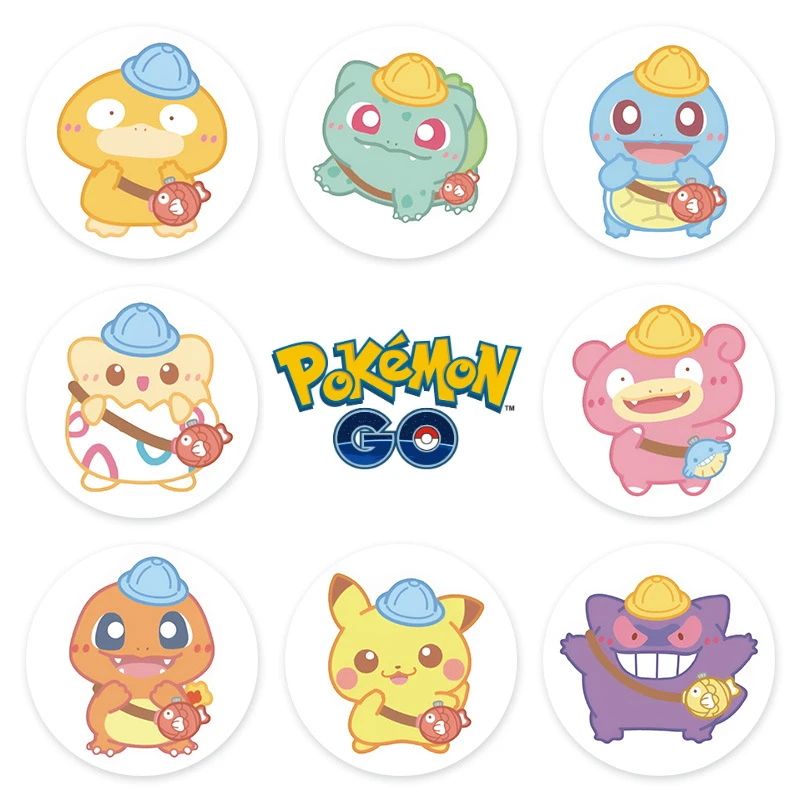 500pcs/Roll Cute Pokemon Pikachu Cartoon Anime Sealing Stickers Decoration DIY PVC Laptop Decals Graffiti Stiker Reward Gift Toy