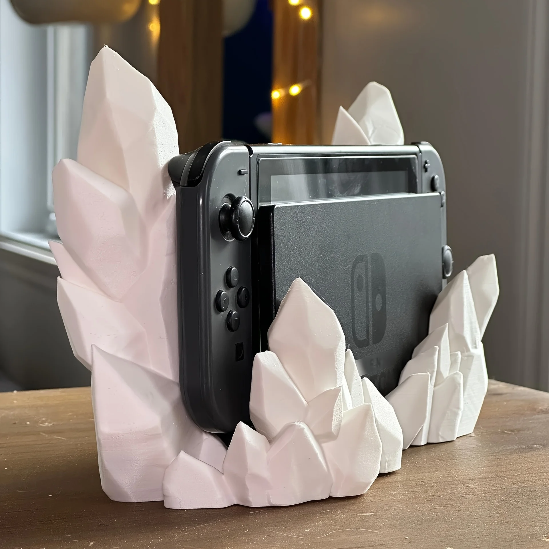 Crystal Dock Decor 2025 New Your Switch Dock with Elegance - Fits Switch Classic or OLED Edition TV Dock Station view 2