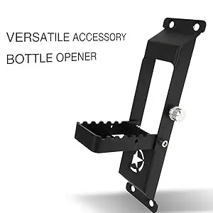 Hooke Road JK Türscharnier-Trittstufe, Metall-Klappfußpedal mit Sternzeichen für 2007-2018 Jeep Wrangler JK & JKU – Detail 3