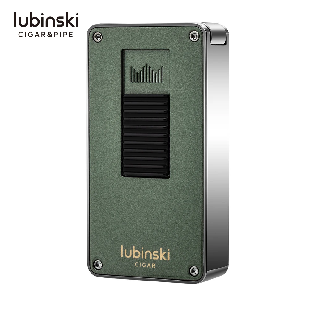 

Newly Designed LUBINSKI Multi·functional Adjustable Lighter with Dual Straight Flush Cigar Lighter and Hole Opener