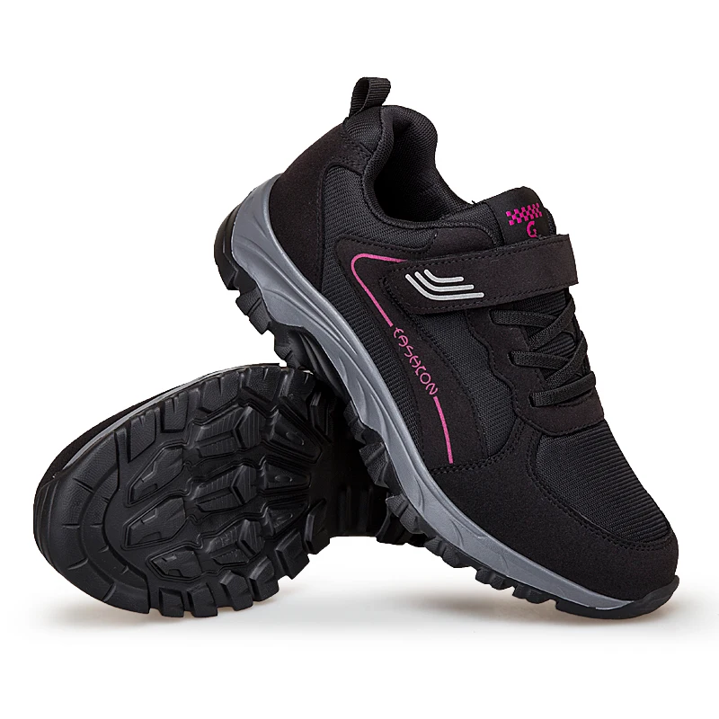 

2025 Middle Aged and Elderly Sports Shoes Sneakers for Man and Women 2024 Spring New Casual Couple's Velcro Walking Shoes