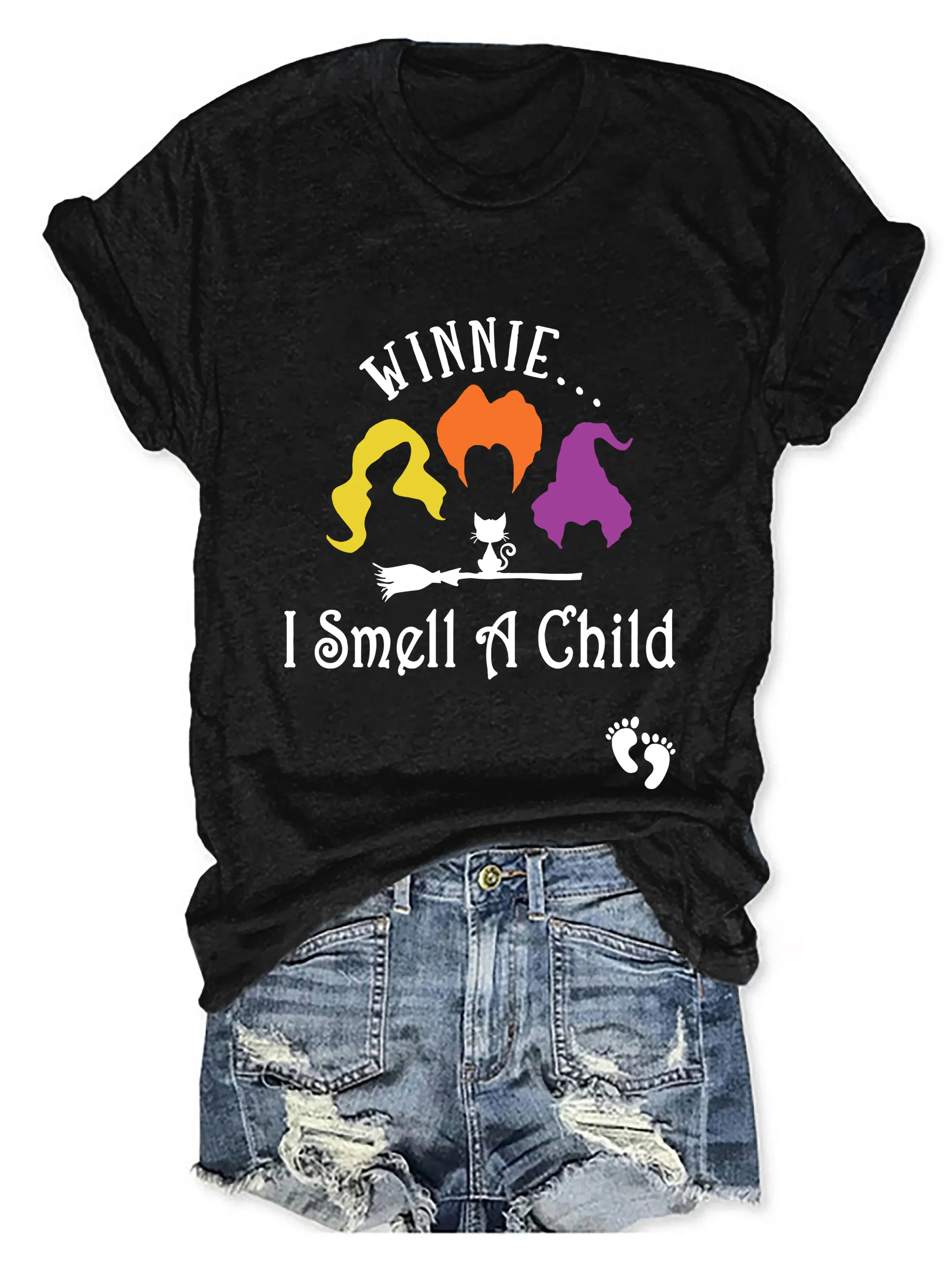 I Smell a Child Halloween Shirt Witchy Pregnant ShirtHalloween Pregnancy Announcement Shirt Funny Women Halloween Tshirt