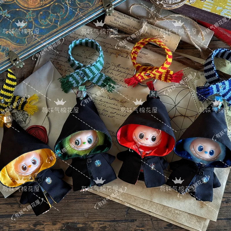 

Для/ткани Labubu4.0 Heart Code Series, милый мини-плащ Magic Academy, комплект шарфов, изысканная кукольная одежда, аксессуары