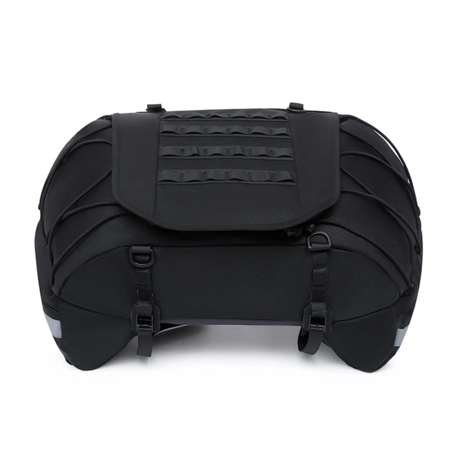 Motorcycle Tail Bag with Straps Large Capacity for Daily Commuting, Road Trips