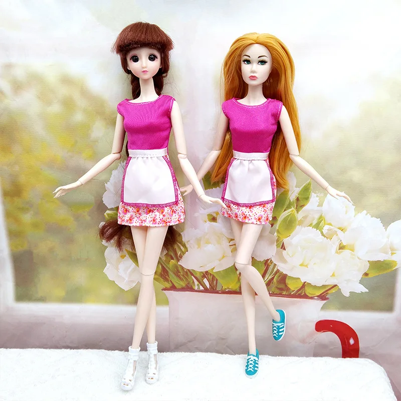 Doll Clothes Doll's Kitchen Dress 1/6 Supermodel Doll Fashion Clothing Dress Fits Height 30cm 11.5