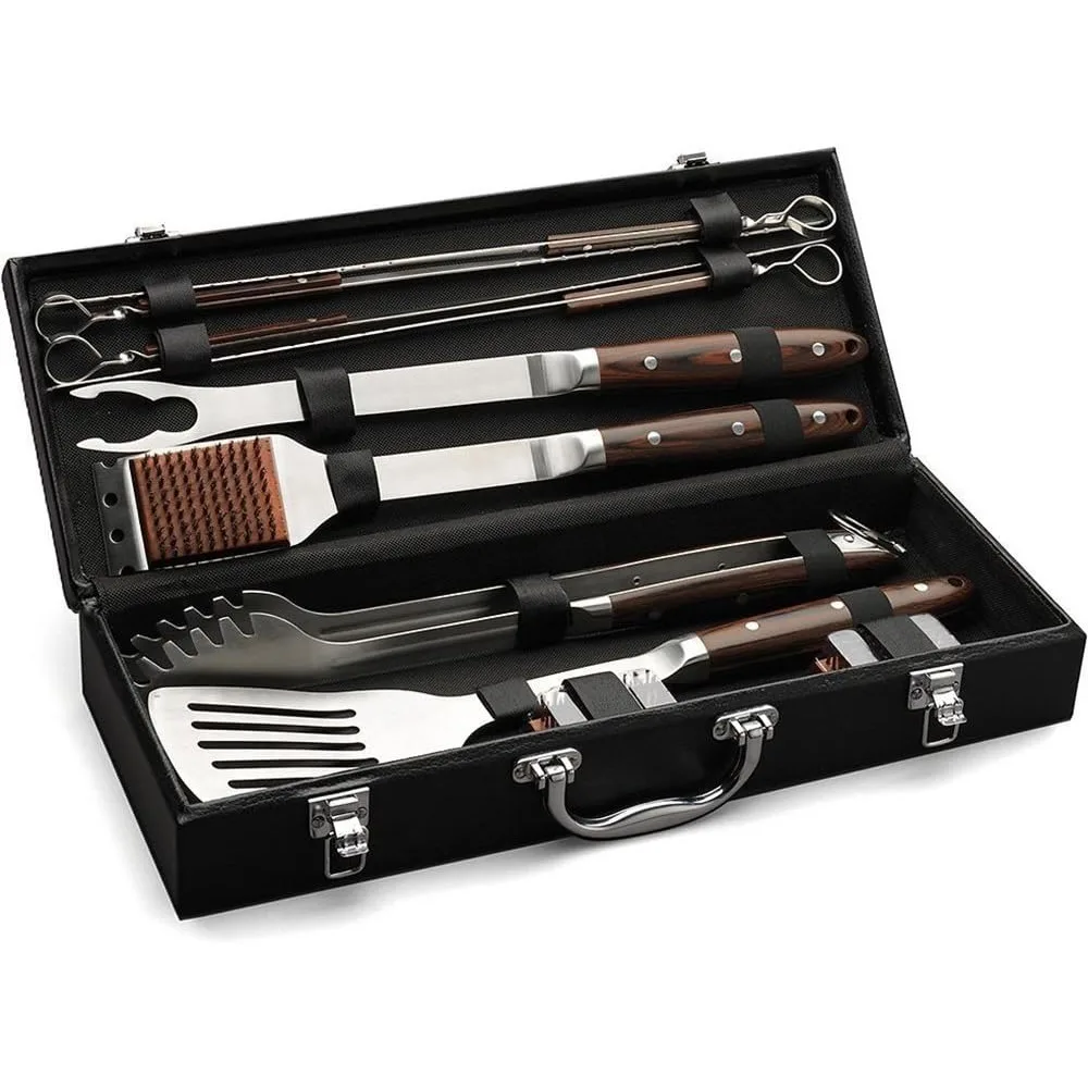 

10-Piece Premium Grilling Set with Essential BBQ Tools